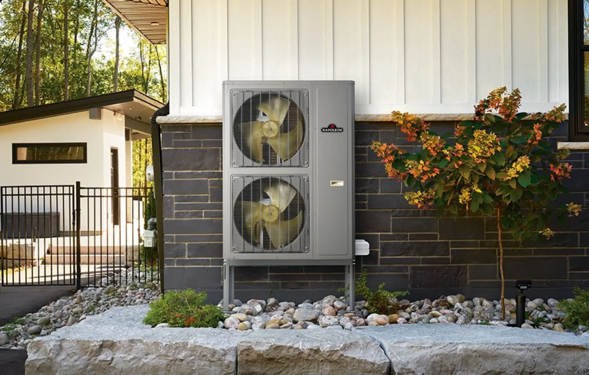 Napoleon ductless heat pump outdoor and indoor units