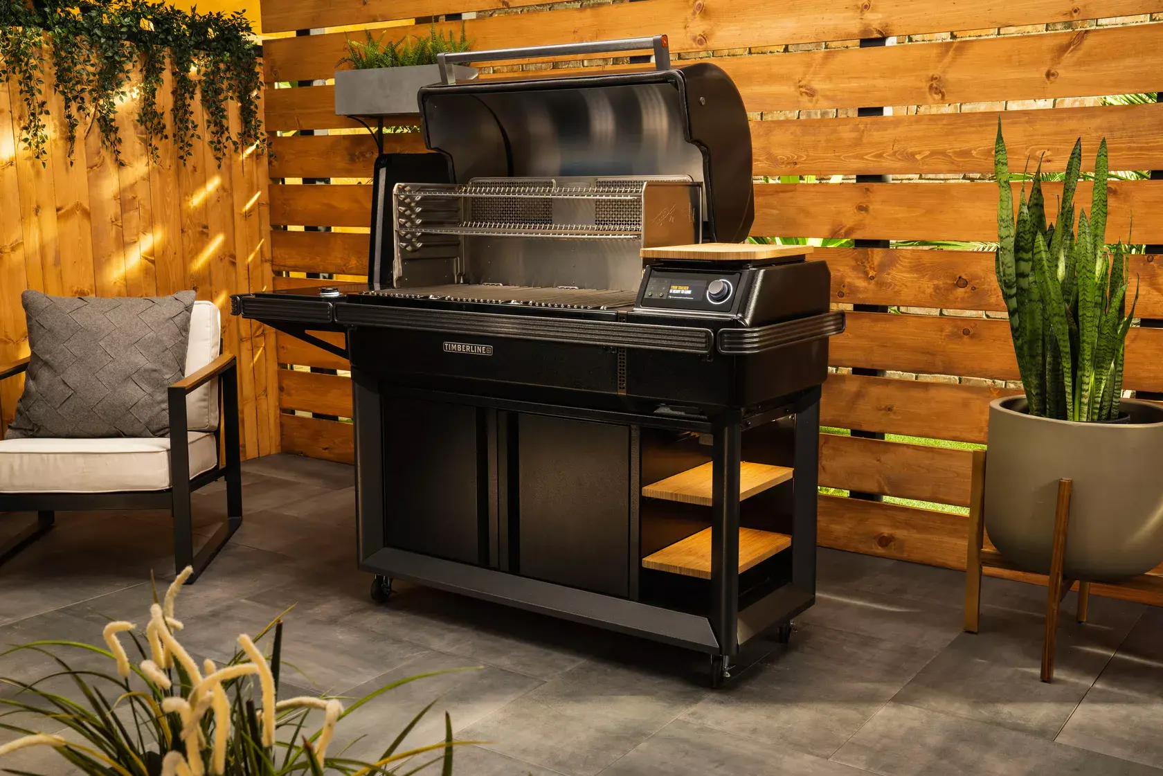 Traeger pellet barbecue grill on display at The Tin Man showroom