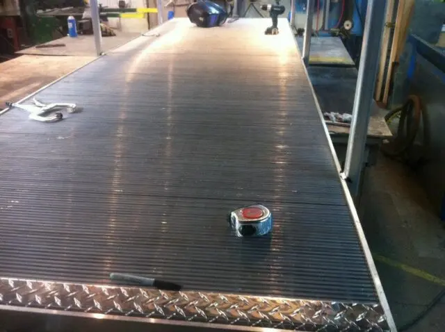 Custom sheet metal fabrication work at The Tin Man shop