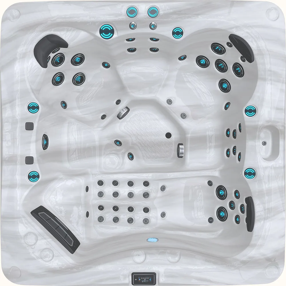Thermēa L615 spa — seats up to 6 people with lounger